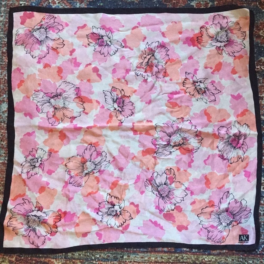 Pretty Ann Klein silk scarf